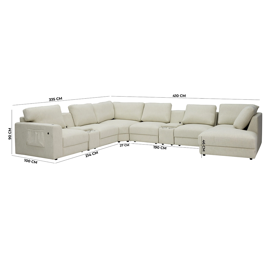 Amelia-Smart Corner Sofa - Image 2