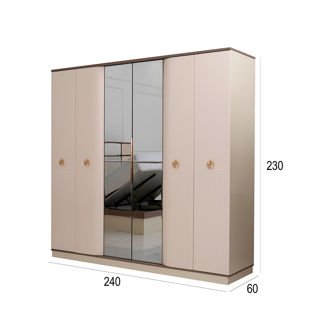 Breezy 6 pcs King Bedroom Set With Hydraulic Storage-180*200 - Image 17