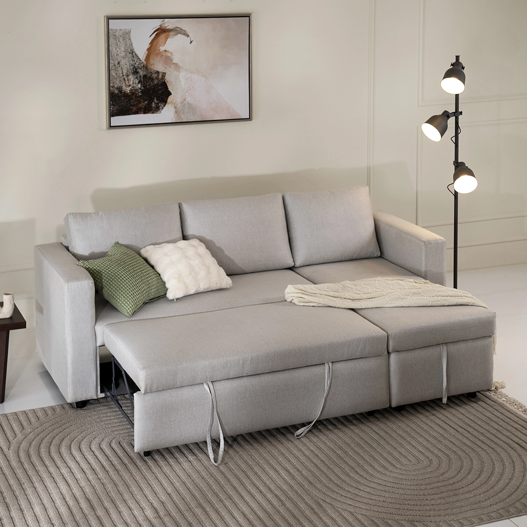 Stella Corner Sofa Bed With Storage - Image 8
