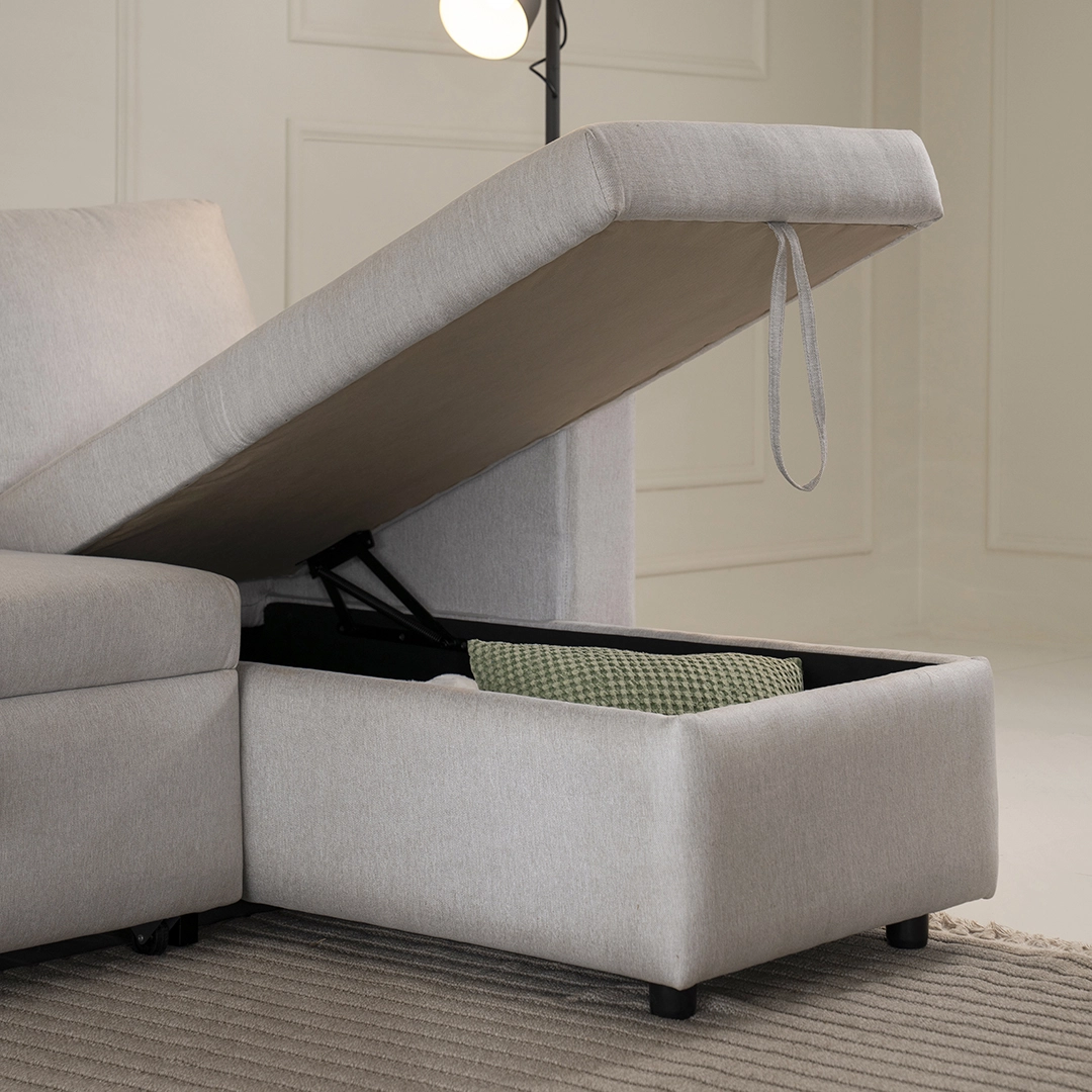 Stella Corner Sofa Bed With Storage - Image 5