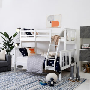 Tiber Kids Bunk Bed-White