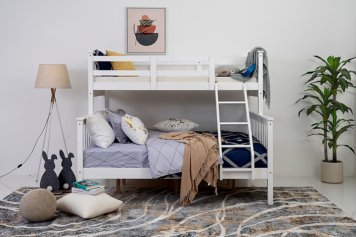 Tiber Kids Bunk Bed-150CM-White