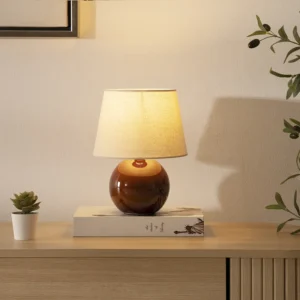 Tria ceramic table lamp Amber 19x19x27cm
