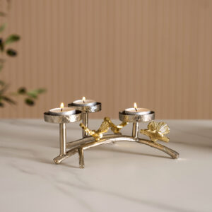 Twine Metal Candle Holder - 8 cm