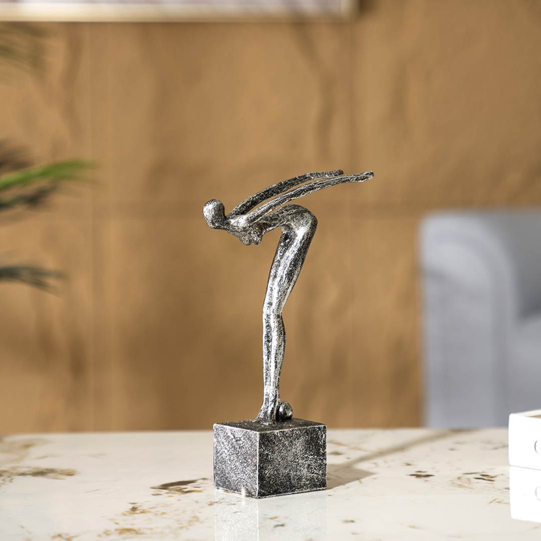 Verdant Polyresin Abstract Figurine 14?6.8?27.3cm