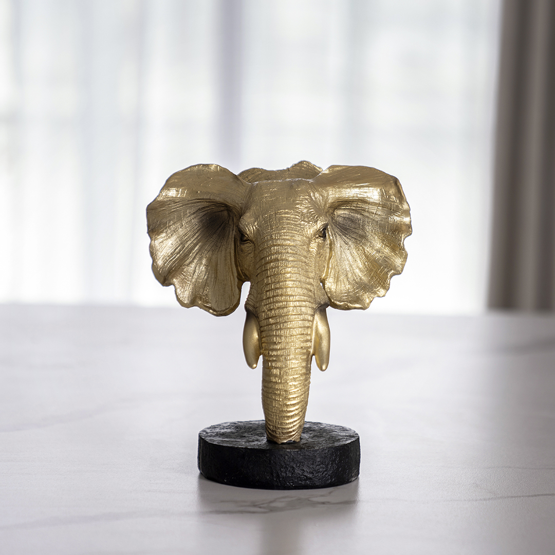 Verdant Polyresin Elephant Head 18.5?13.5?20.5cm