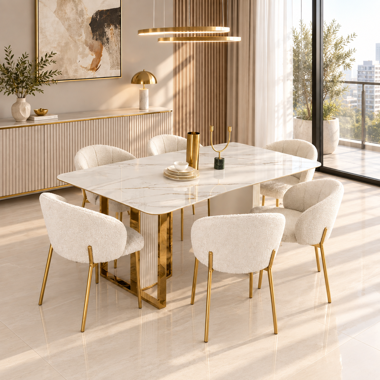 Luxotic 6-Seater Dining Set
