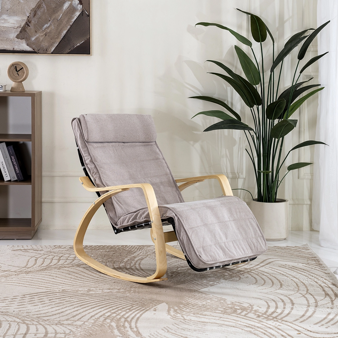 Kangbo Rocking Chair-Light Brown