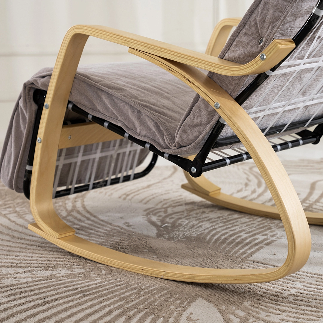 Kangbo Rocking Chair-Light Brown - Image 5