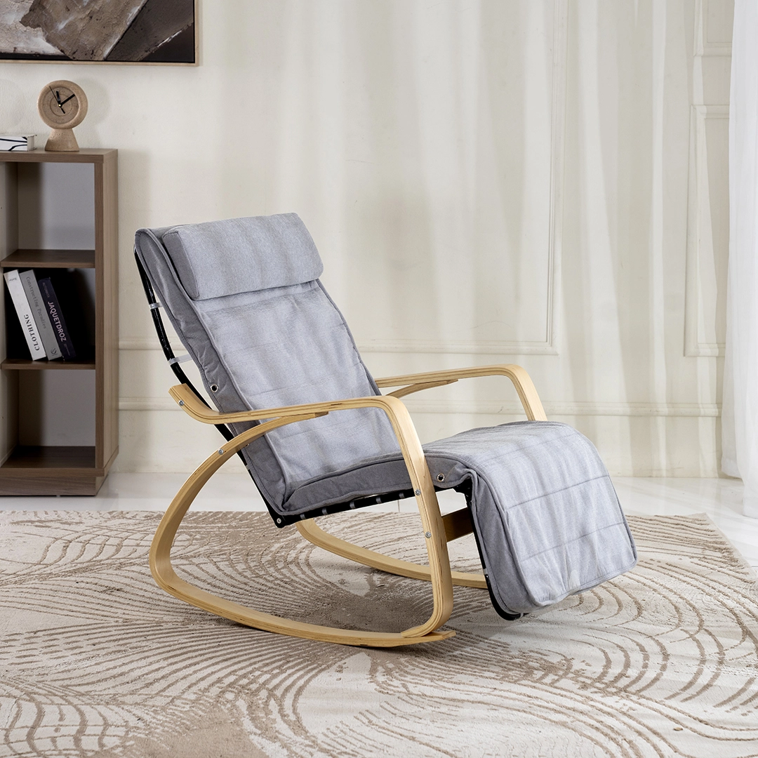 KANGBO A1011 ROCKING CHAIR COL LIGHT GREY (3) KANGBO A1011 ROCKING CHAIR COL LIGHT GREY (3)