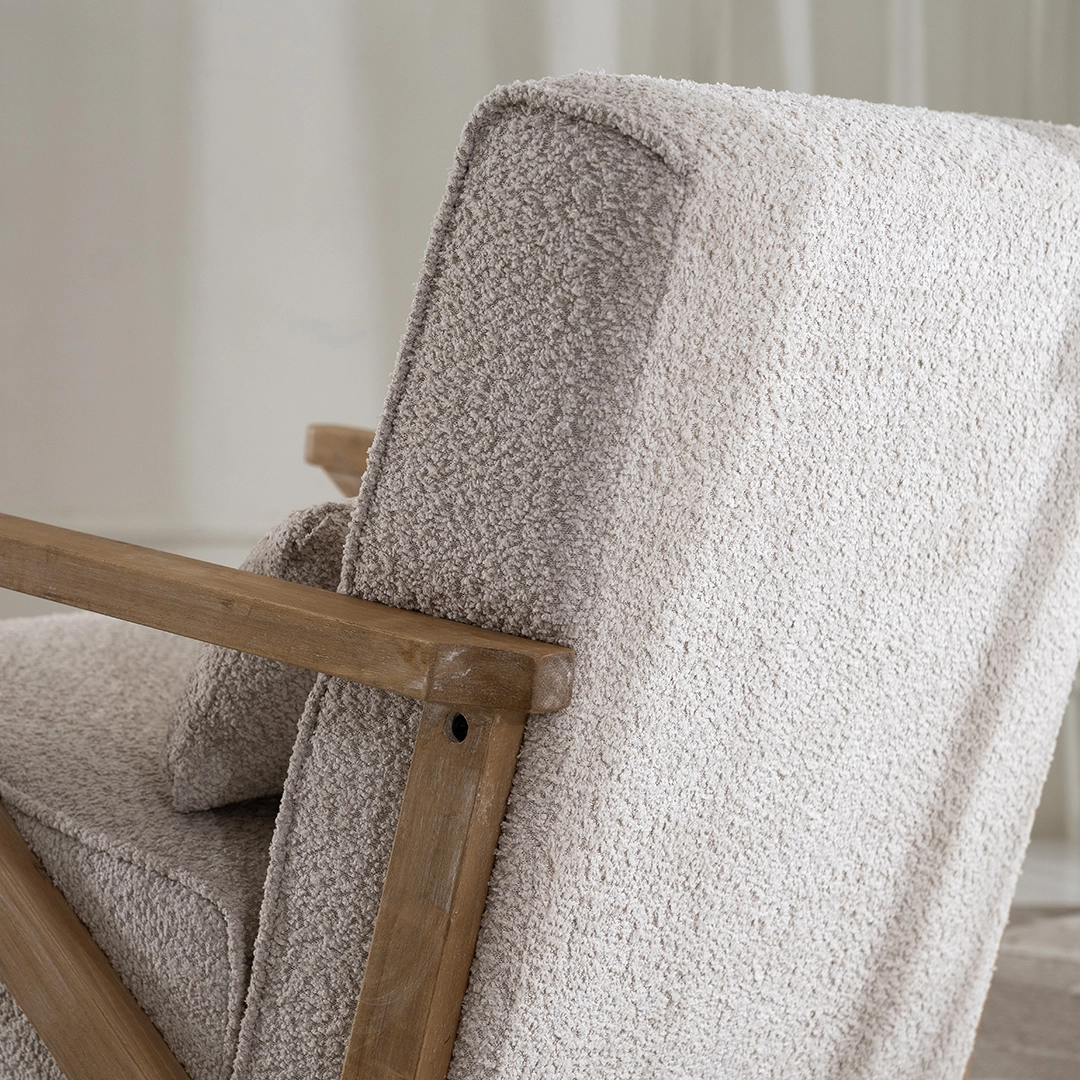Sarafina Accent Chair-Beige - Image 4