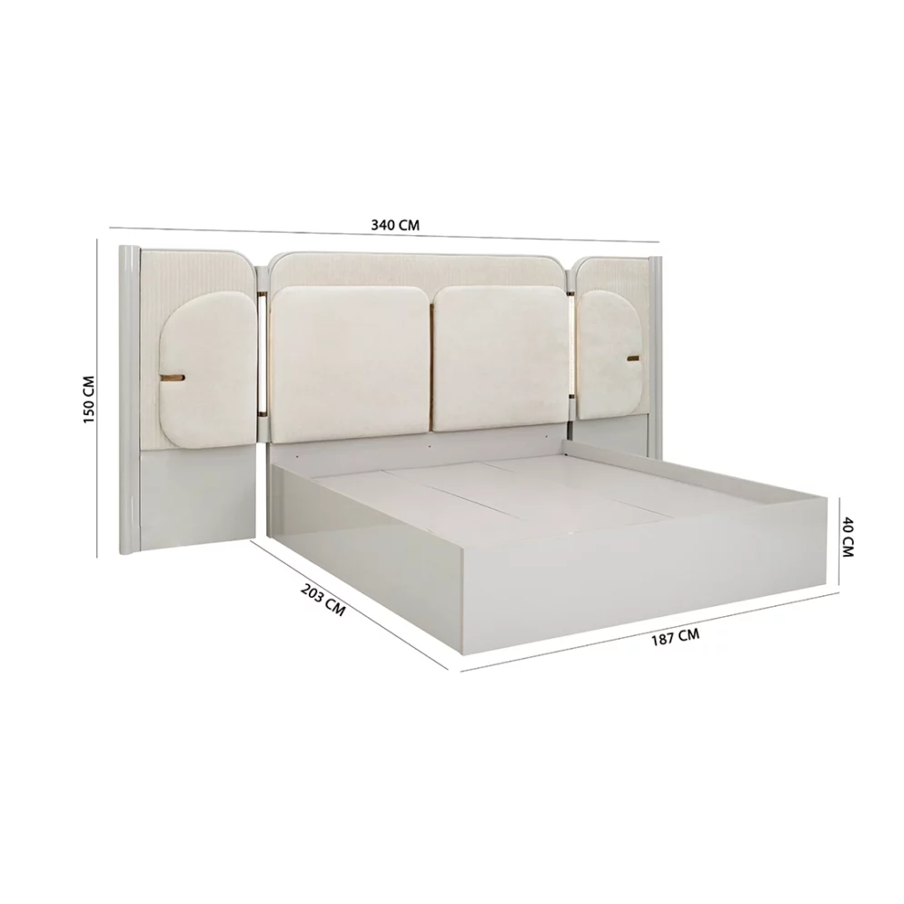 Garcia 6-Piece King Bedroom Set-180*200 cm