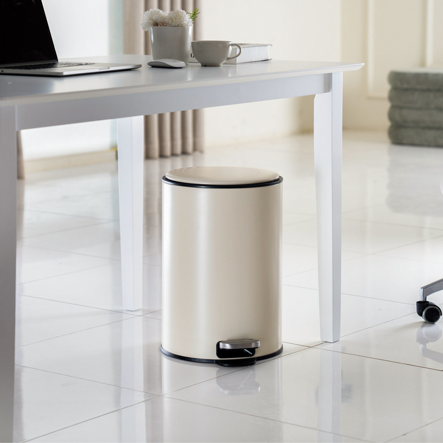 TRILO 20L DUSTBIN BEIGE (1) TRILO 20L DUSTBIN BEIGE (1)