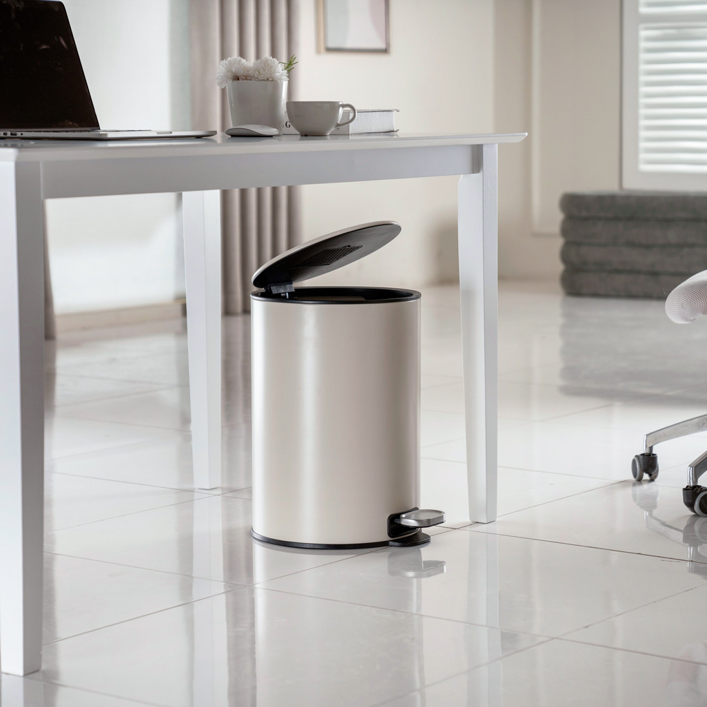 TRILO 20L DUSTBIN BEIGE (2) TRILO 20L DUSTBIN BEIGE (2)