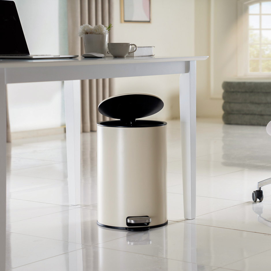 TRILO 20L DUSTBIN BEIGE (4) TRILO 20L DUSTBIN BEIGE (4)