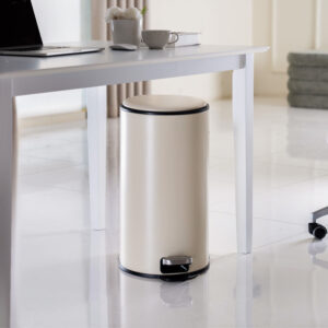 Trilo 30L Dustbin with Inner Bucket-Beige