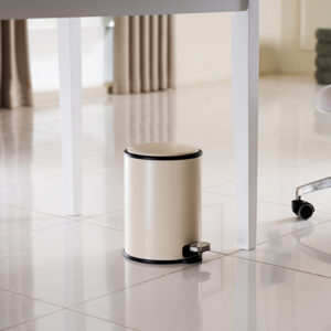 Trilo 6L Dustbin with Inner Bucket-Beige