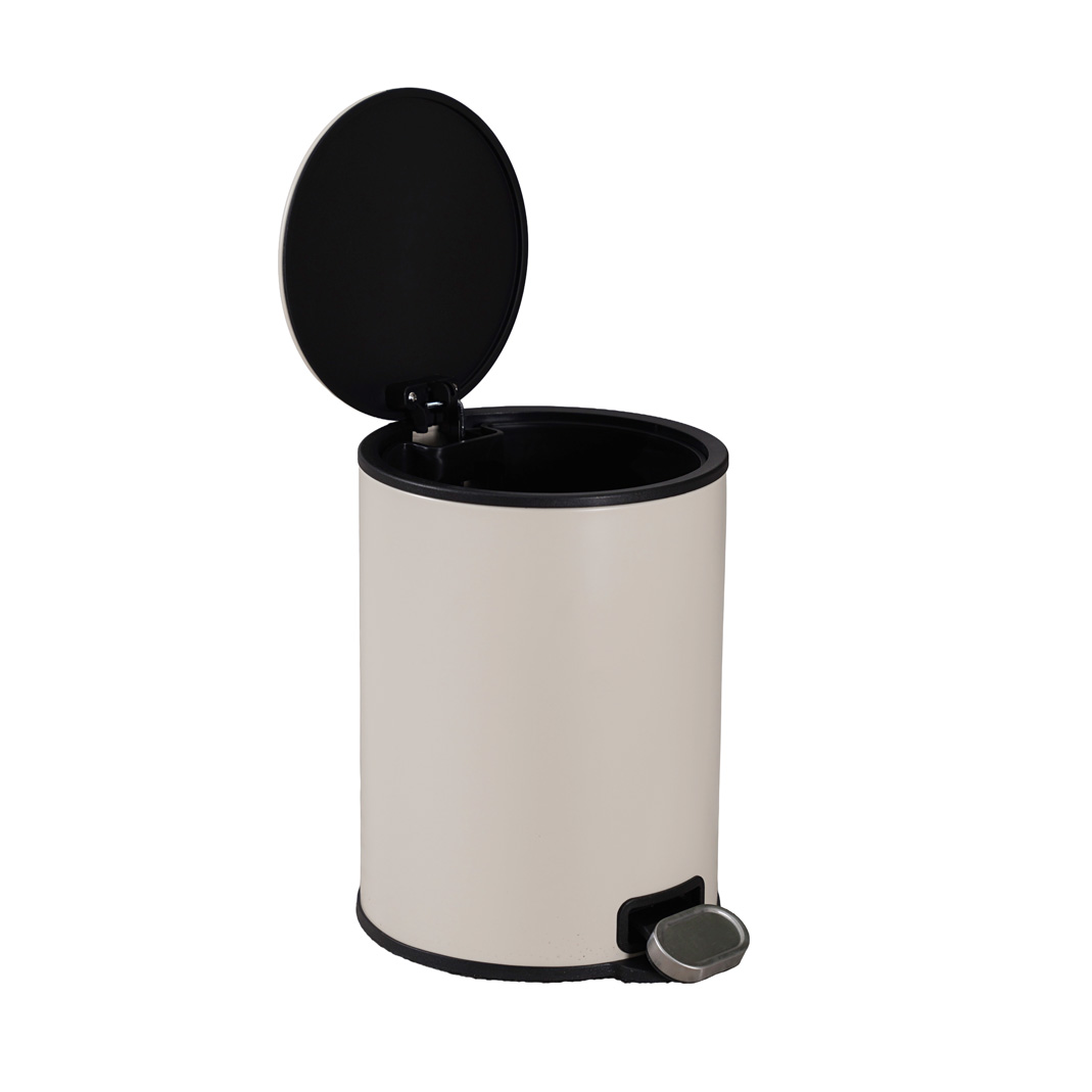Trilo 6L Dustbin with Inner Bucket-Beige - Image 3