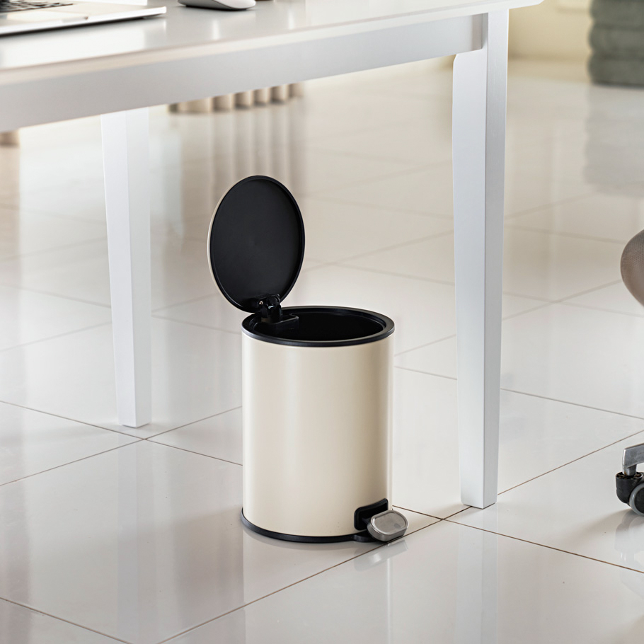 TRILO 6L DUSTBIN BEIGE (3) TRILO 6L DUSTBIN BEIGE (3)