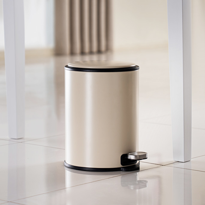 Trilo 6L Dustbin with Inner Bucket-Beige - Image 8