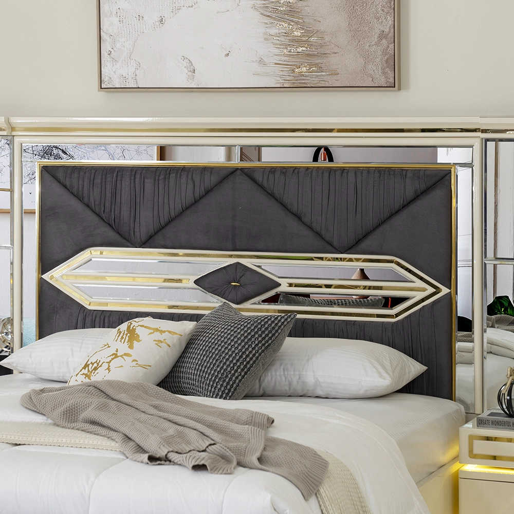 Zaina 9-Piece King Bedroom Set-180*200 cm - Image 5