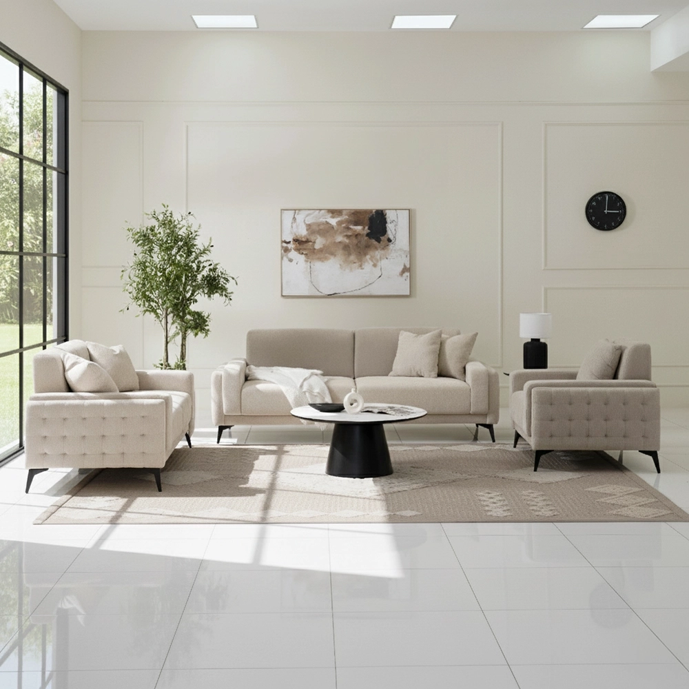 Cero 6-Seater Sofa Set-Beige