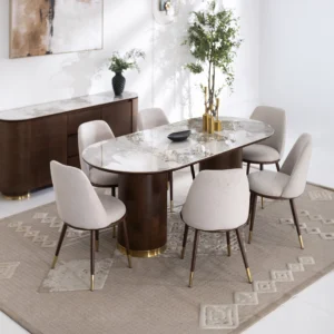 Crystal 6-Seater Dining Set