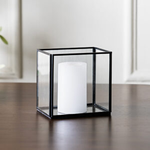 Mesa metal candle holer 15X10X15 CM