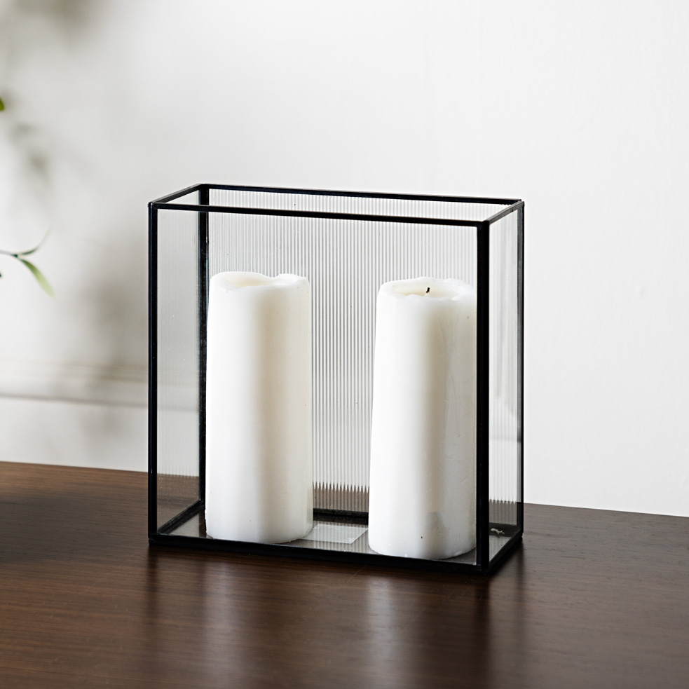 Mesa metal candle holder 25.5X10X25 CM