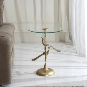 Twin Peacock Accent Table