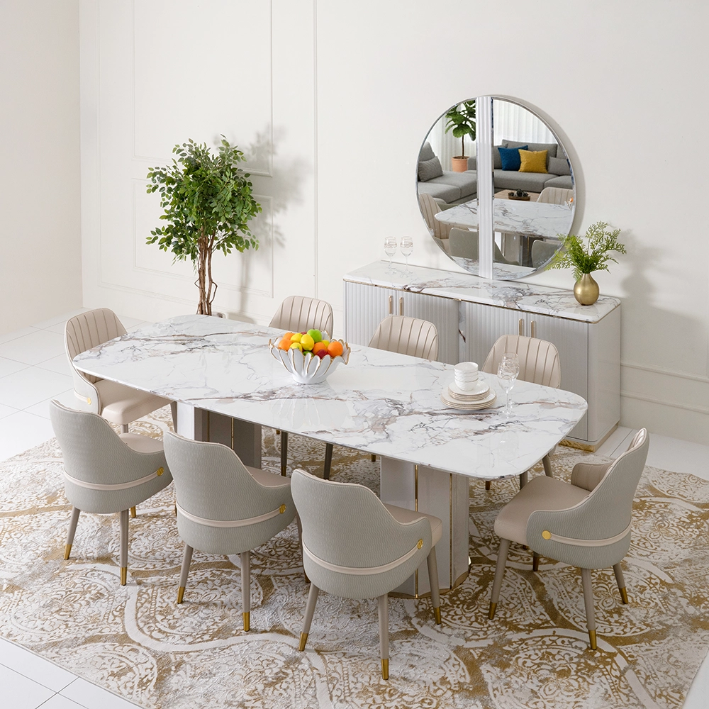 Urus 8-Seater Dining Set with Buffet Counter