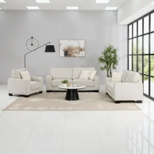 Zendaya 6-Seater Sofa Set-Off White