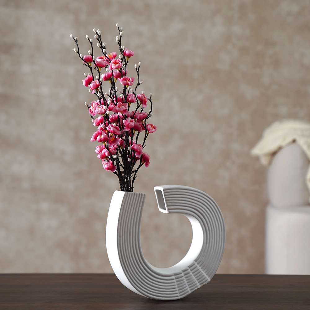 Grevia Plum Blossom Set Red 55Cm (Vase Not Included)
