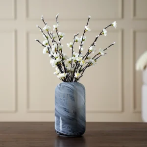 Grevia Plum Blossom Set White 55Cm (Vase Not Included)