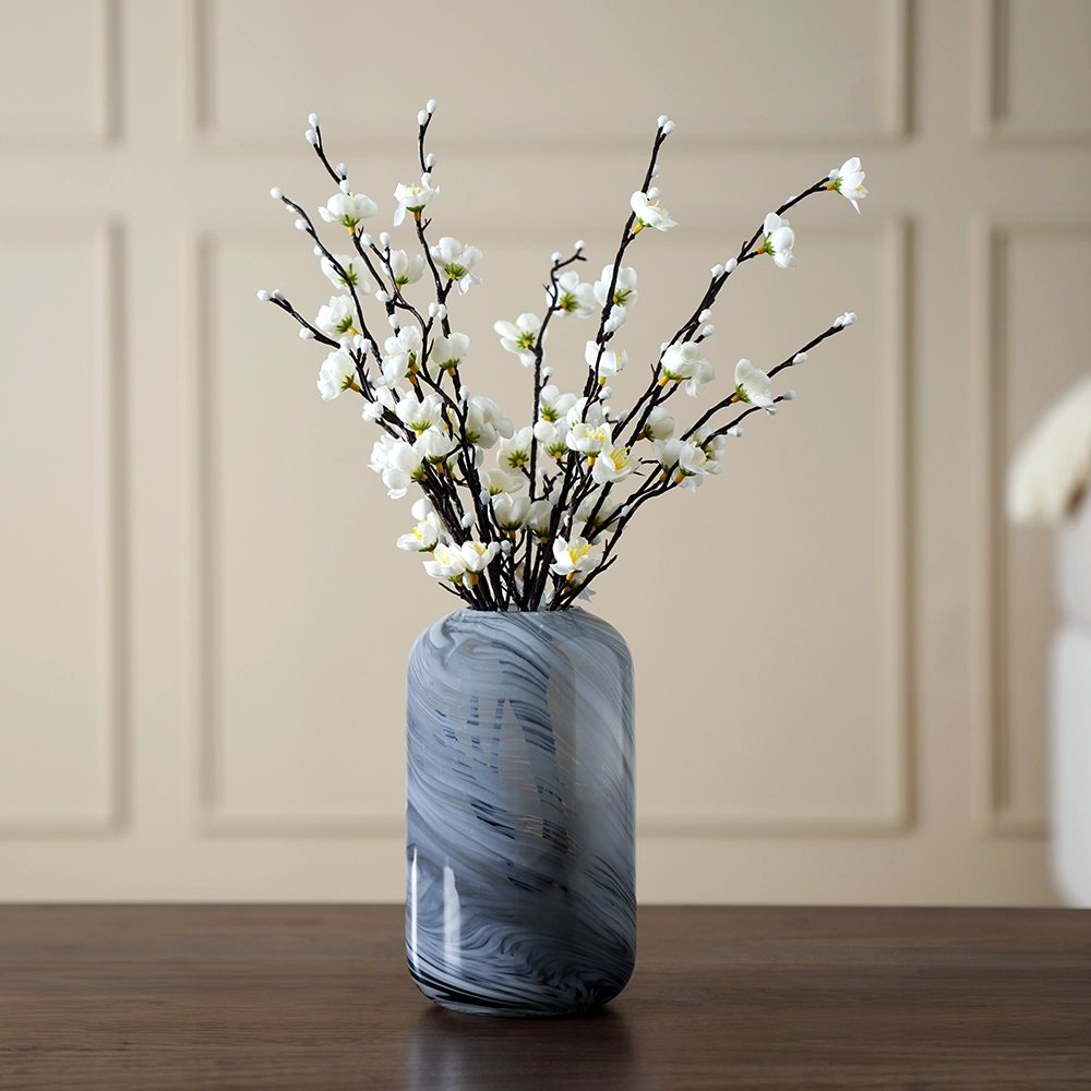 Grevia Plum Blossom Set White 55Cm (Vase Not Included)