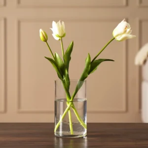 Grevia Tulip Flower White 47Cm (Vase Not Included)