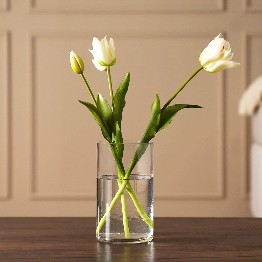 Grevia Tulip Flower White 47Cm (Vase Not Included)