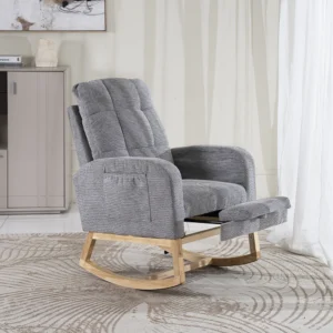 Kamari Rocking Chair-Grey