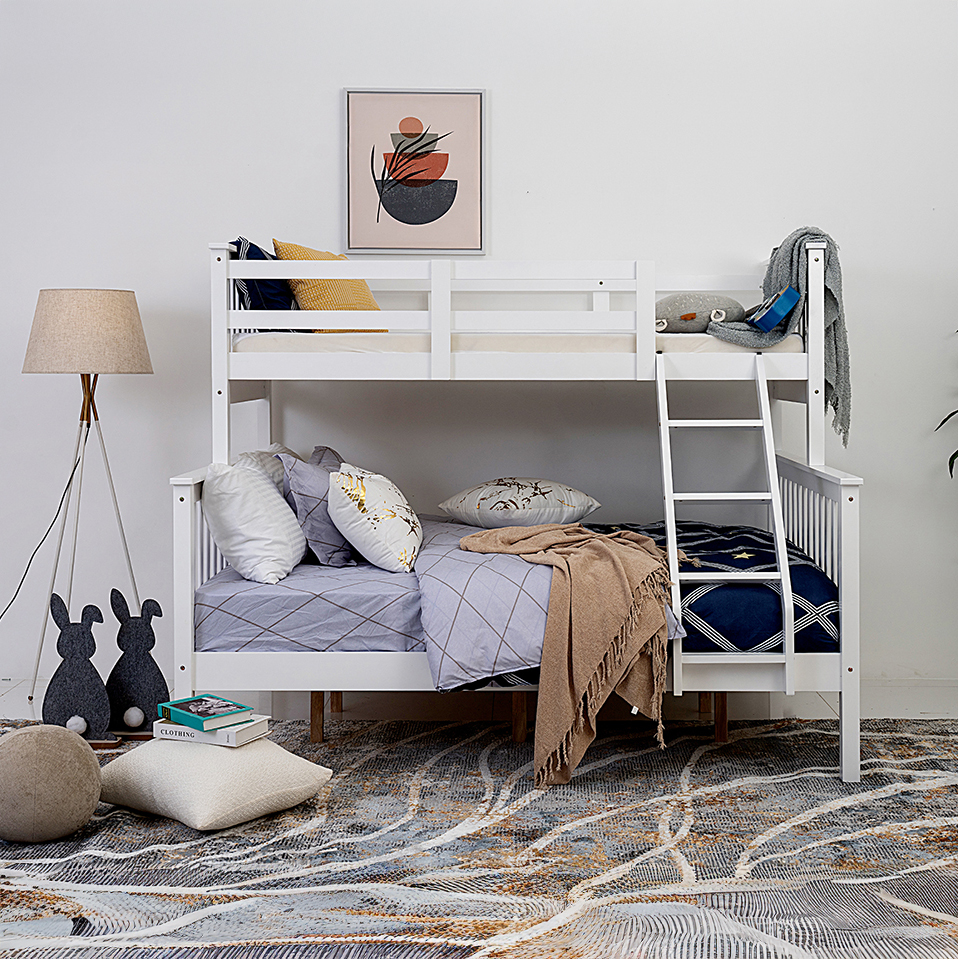 Tiber Kids Bunk Bed-150CM-White