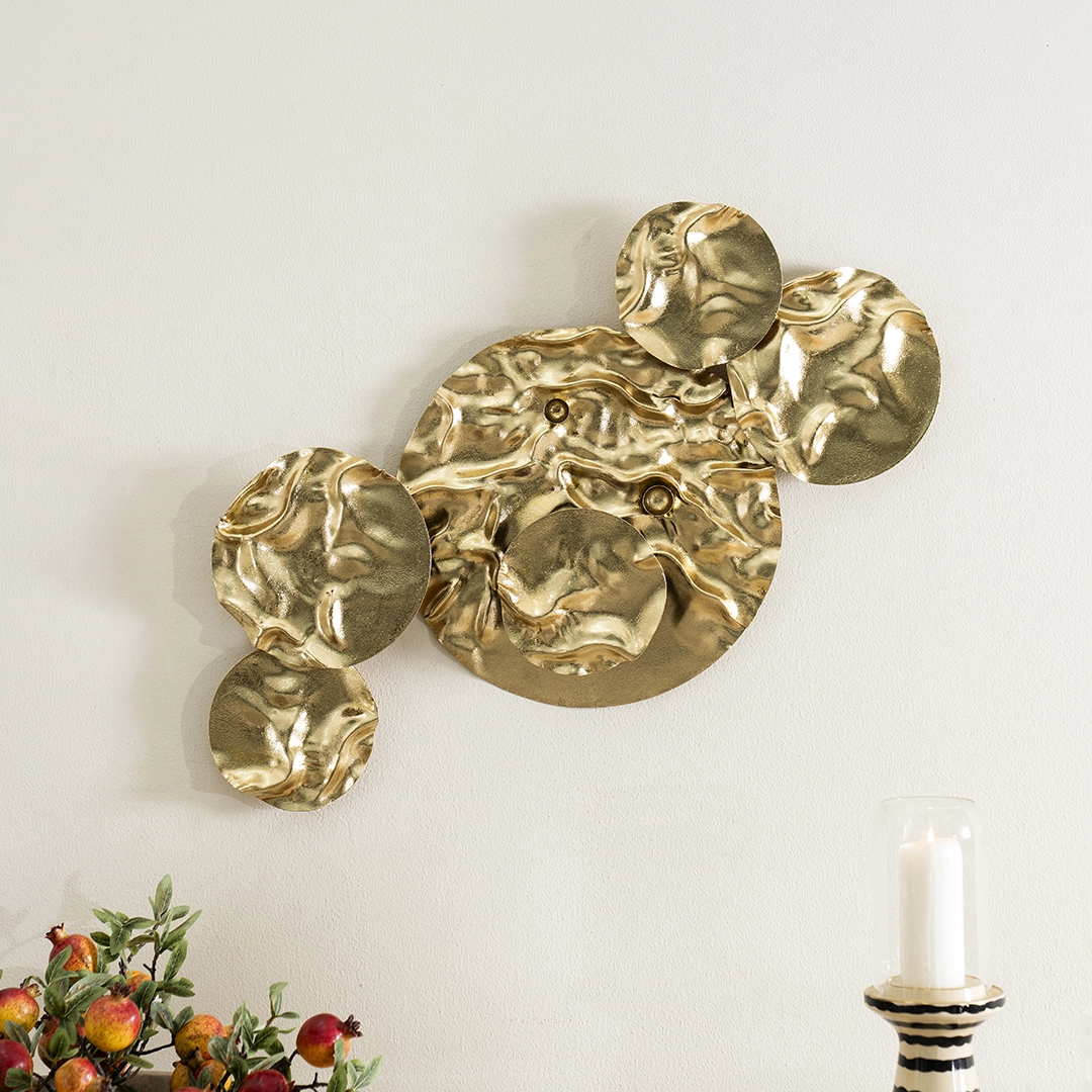 Castora Metal Wall Decor Gold 42x82Cm
