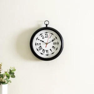 Chronos Wall Clock Black/White 30Cm