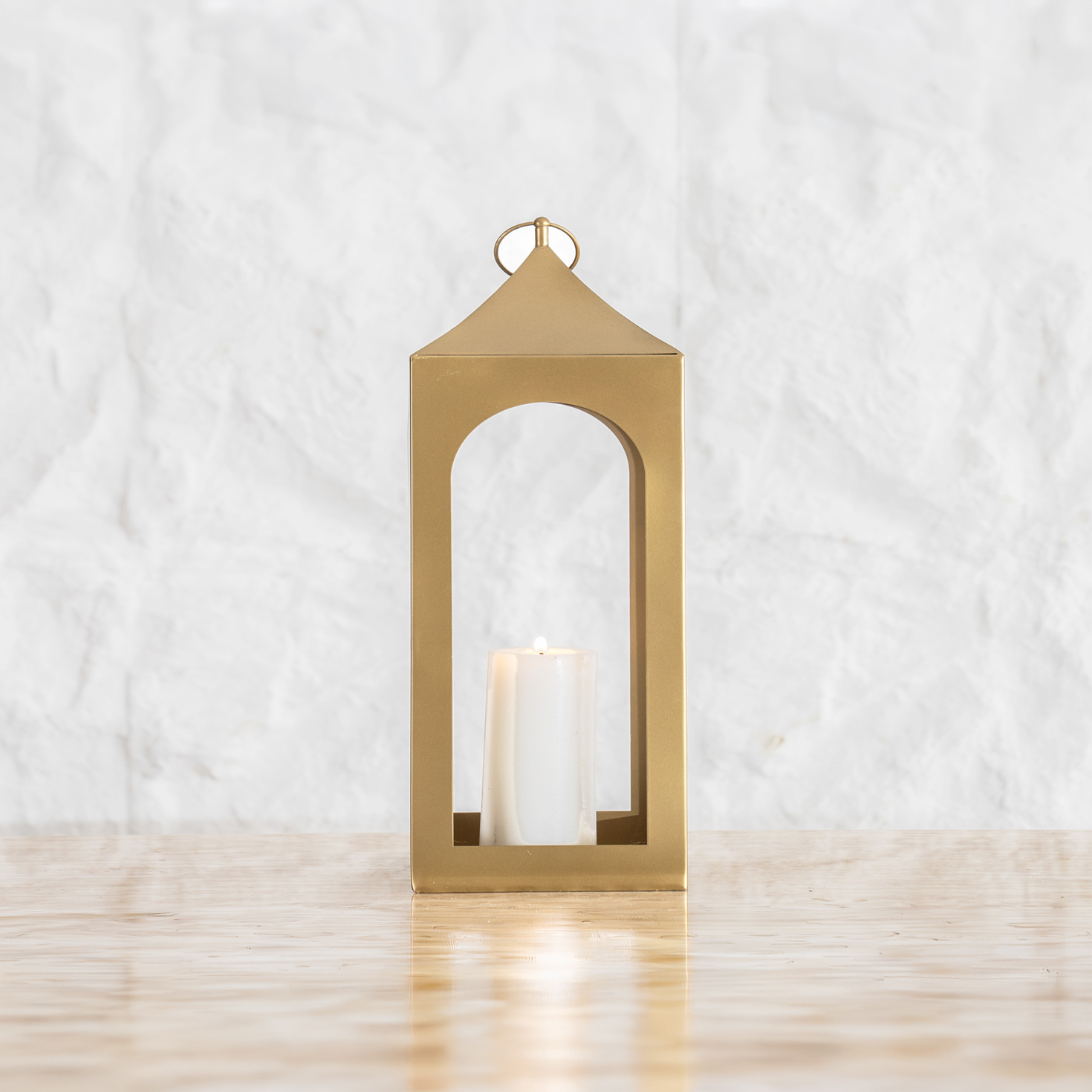 Mesa metal lantern 15X15X40 CM