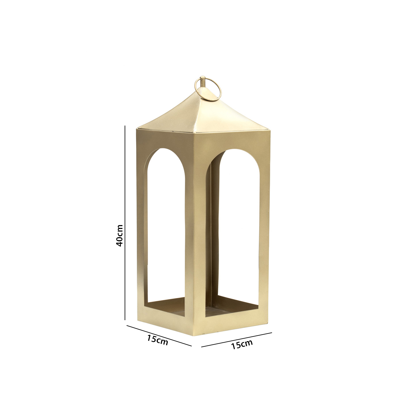 Mesa metal lantern 15X15X40 CM - Image 2