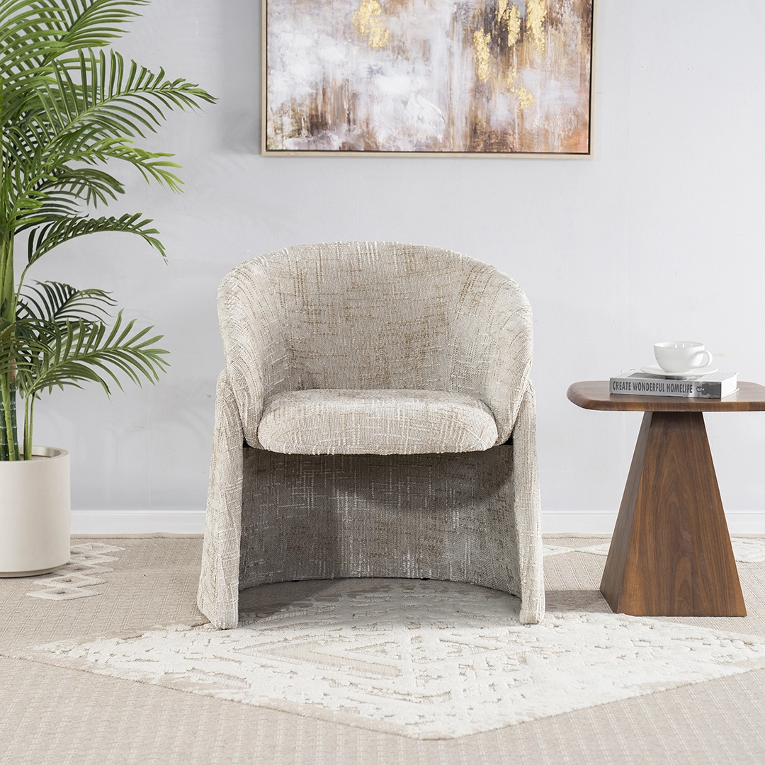 Paula Leisure Chair-Beige - Image 6