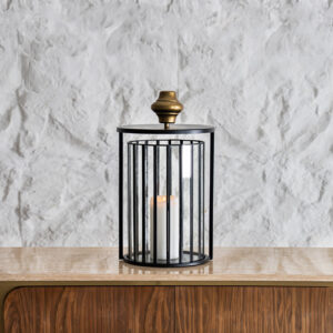 Mesa metal antique finish lantern 26X26X44 CM
