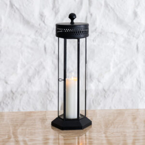 Mesa metal antique finish lantern 15X13X43 CM