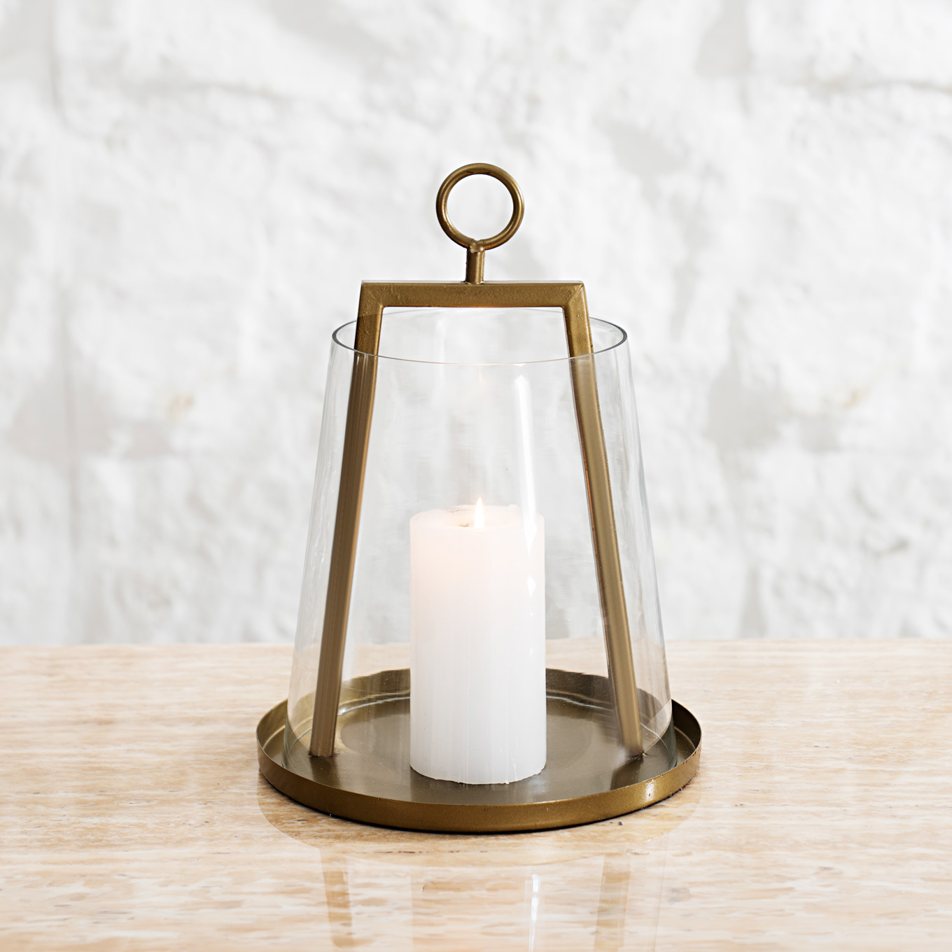 Mesa metal lantern 23X23X33 CM