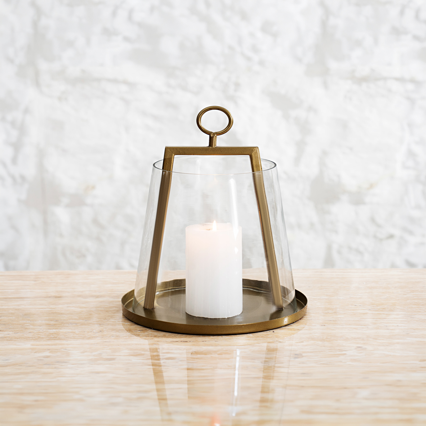 Mesa metal lantern 15X15X25 CM