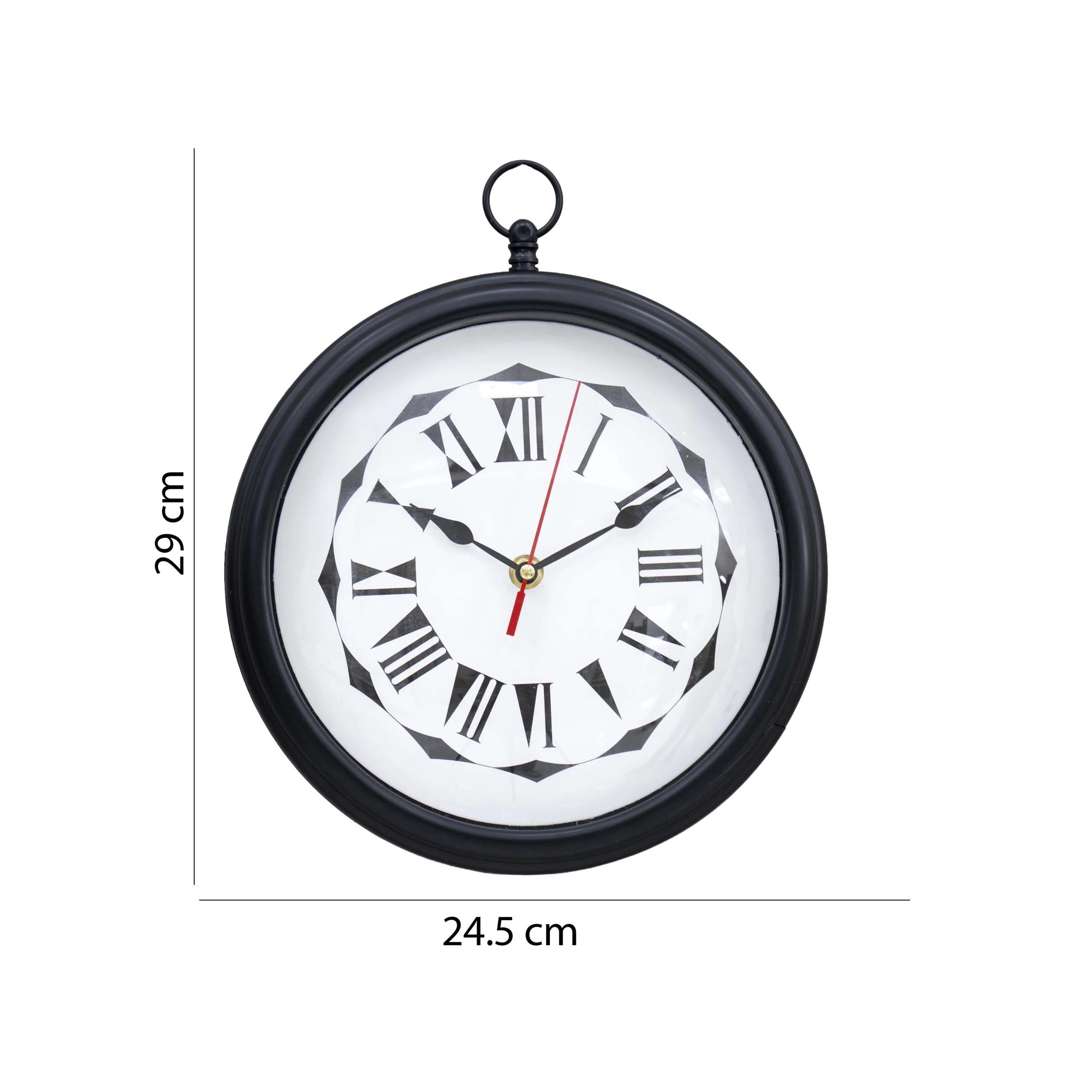 Chronos Wall Clock Black/White 30Cm - Image 2