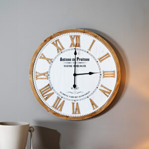Chronos Wall Clock White 68Cm